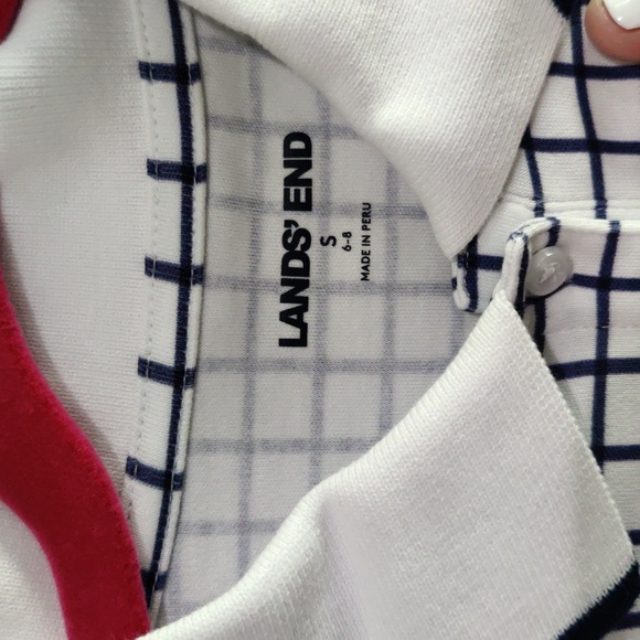 Lands End Women's Activewear Cap Sleeve Gold Polo Small - Picture 2 of 4